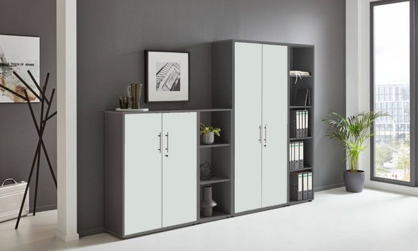 moebel-dich-auf Aktenschrank OFFICE EDITION (Set 4, abschließbar, Metallgriffen) Made in Germany