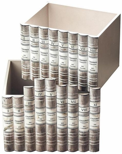 Mirabeau Dekokorb Box 2er Set Yelivor antikgrau/braun (2er Set, 2er Set)