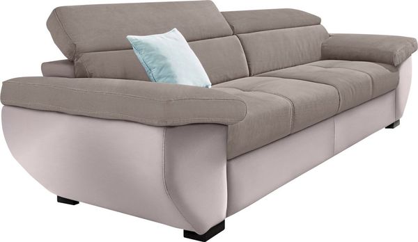 COTTA 2,5-Sitzer Speedway, Big-Sofa mit Kopfteilverstellung