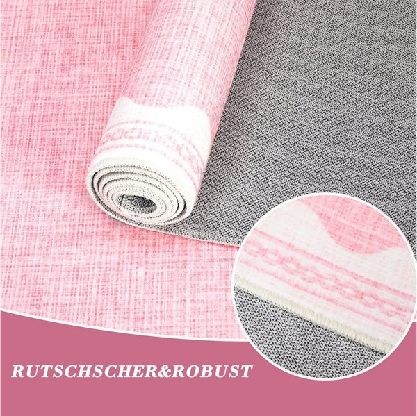 GarveeMore Teppich Doora, rechteckig, Höhe: 7 mm, mit besonders weichem Flor, Kurzflor, modern, wellenförmiger Bordüre