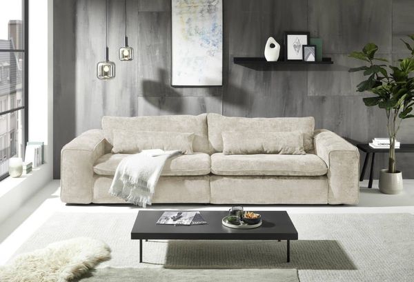 Big Sofa Venice Mikrofaser Eden optional mit Hocker – Ed Exciting Design