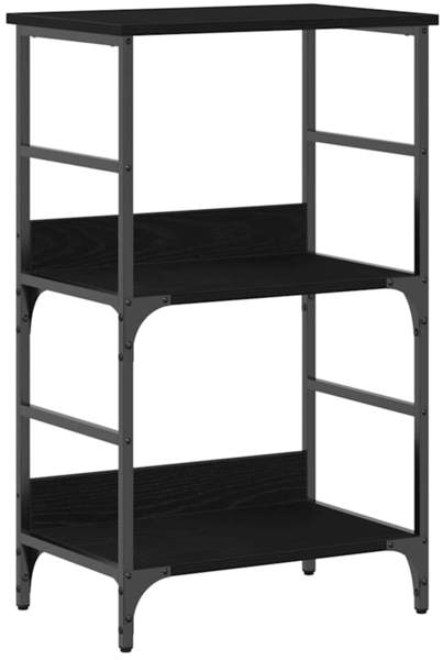 vidaXL Bücherregal Schwarz Eichen-Optik 50 x 33 x 82 cm Holzwerkstoff 863545