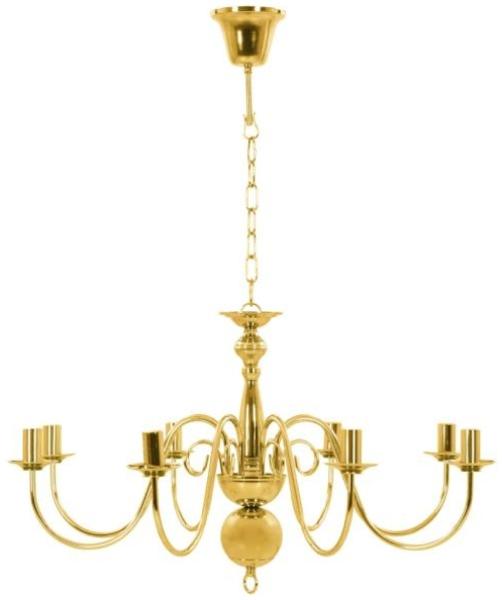 vidaXL Kronleuchter Golden für 8 x E14 Glühbirnen 281619 Bild 7