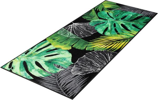 wash+dry by Kleen-Tex Läufer Neoflora, rechteckig, Höhe: 7 mm, Schmutzfangläufer, Motiv Blätter Monstera, rutschhemmend, waschbar