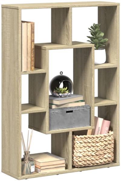 vidaXL Bücherregal Sonoma-Eiche 63x20x90 cm Holzwerkstoff 858140