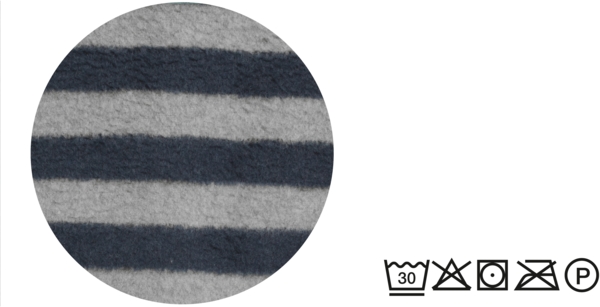 biberna 0837476 Melange Wohndecke 1x 150x200 cm STREIFEN, marine, 1x 150x200 cm Bild 4