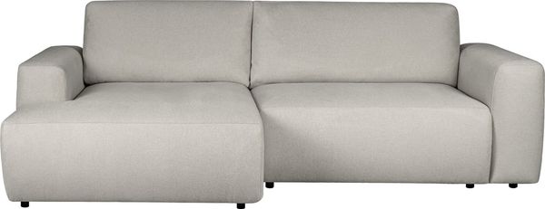 Home affaire Schlafsofa Noord Schlafecksofa, Breite 250 cm, Cord, Struktur, Webstoff, mit Wellenunterfederung, Massivholzrahmen