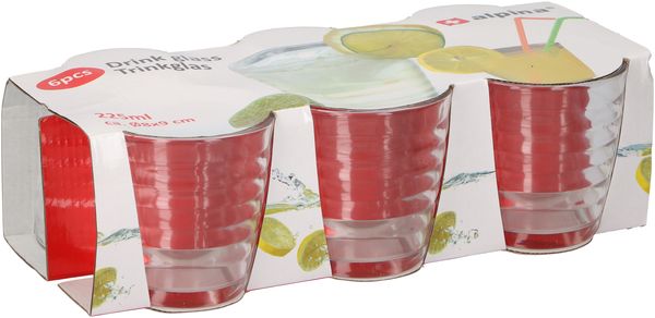 Trinkglas-Set 6tlg. 225ml ALPINA