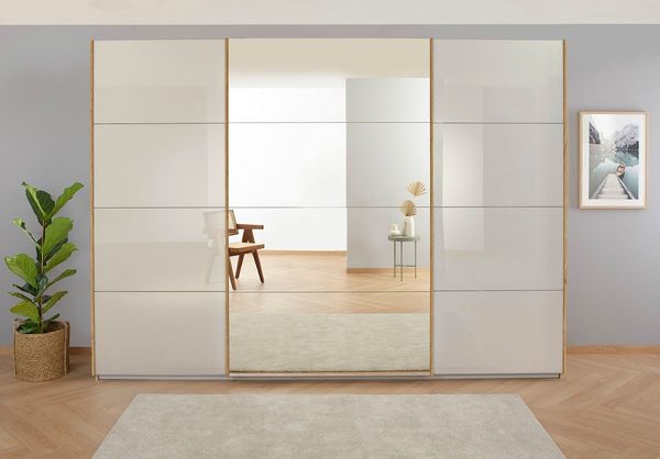 OTTO home Kleiderschrank Mehrzweckschrank Aktenschrank Möbel Mietswohnung Schlafzimmer KOLUNA (3 Ausstattungen BASIC/CLASSIC/PREMIUM (inkl. SOFT-CLOSE-FUNKTION) Breiten 203/271/315/360 cm Höhen 210/229 Glas-Front MADE IN GERMANY