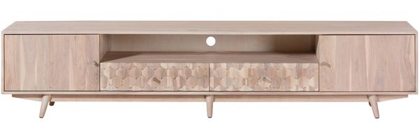 TV-Board Akazie 235x40x49 weiß lackiert MOSAYK #219 Bild 7