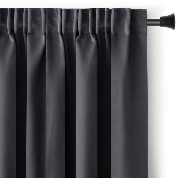 AmeliaHome Gardine Gardine Vorhang Einfarbig Verdunklungsvorhang Aufhängung Pleat (1 St), Kräuselband, verdunkelnd