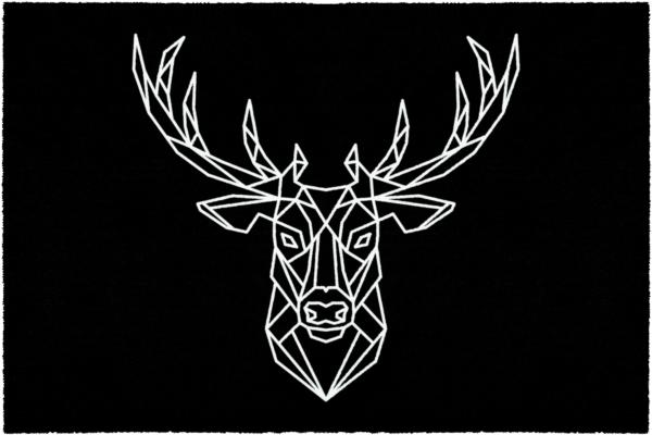 Lako 'Elch' Fußmatte, schwarz, 50x75 cm Bild 1