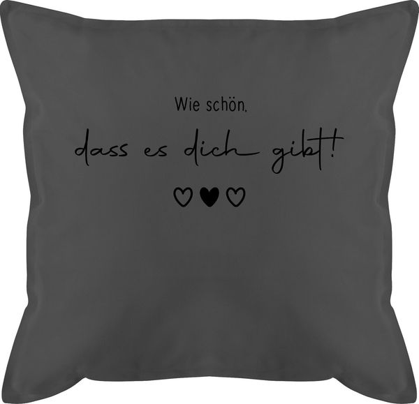 Shirtracer Dekokissen Wie schön dass es Dich gibt - Schöne Geschenke Beste Freundin Besten F, Freundin
