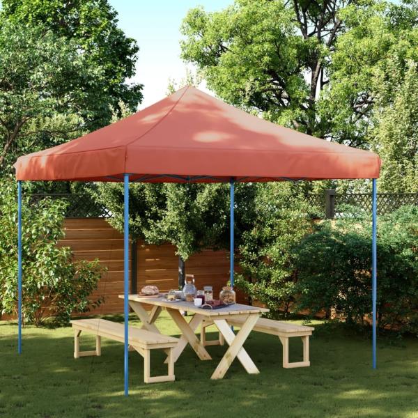 vidaXL Partyzelt Faltbar Pop-Up Terrakottarot 292x292x315 cm 4004919