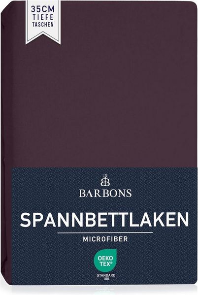 BARBONS Spannbettlaken Mikrofaser Bettlaken, 35 cm Tiefe Spannbetttuch, Gebürstete Polyester, (1 Stück), Topper