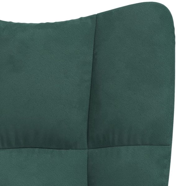 vidaXL Relaxsessel Dunkelgrün Samt [328075] Bild 7