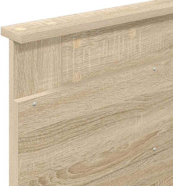 vidaXL Bettrahmen mit Kopfteil Sonoma-Eiche 90 x 190 cm Holzwerkstoff 3410029 Bild 11