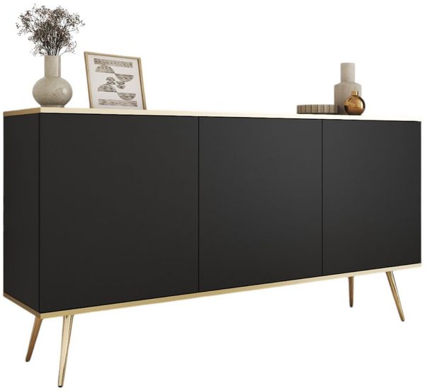 Compleo Kommode mit 3 Türen MONO, Luxus Möbel, Modern Wohnzimmer