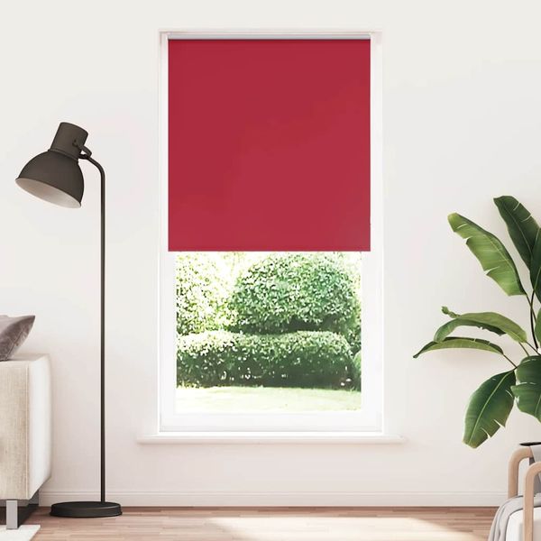 vidaXL Verdunkelungsrollo Rot 100x230cm Stoffbreite 95,7 cm Polyester 4011856