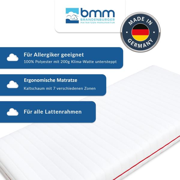BMM 'Klassik 19' 7-Zonen-Kaltschaum-Matratze, 90x210 cm, H5 Bild 5