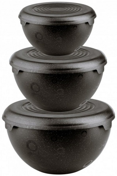 Practic Schüssel, 3er-Set Plastik-Küchenschüsseln 1,5l 3l 6l