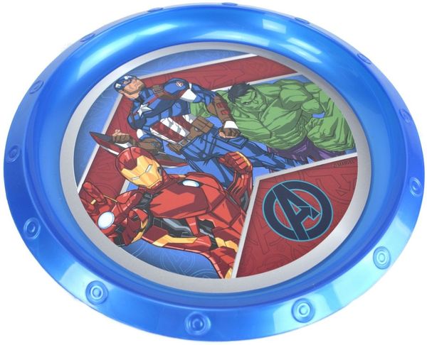 Teller für Kinder Ø22 aus PP mit Avengers Motiv