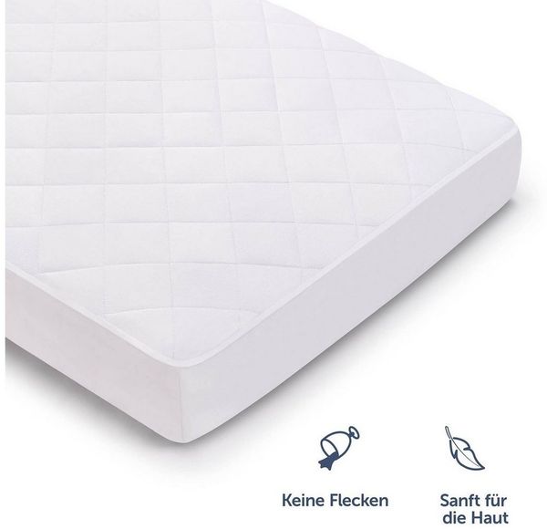 Matratzenschoner Blumtal Luxus Gesteppt – Oeko-TEX Zertifiziert Blumtal, Anti-Allergie, Waschmaschinenfest