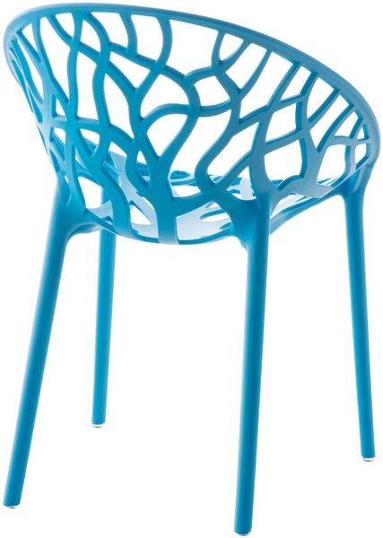 CLP 2er Set Gartenstühle Hope mit Lehne stapelbar wetterfest UV-beständig bis 150 kg,blau Bild 6
