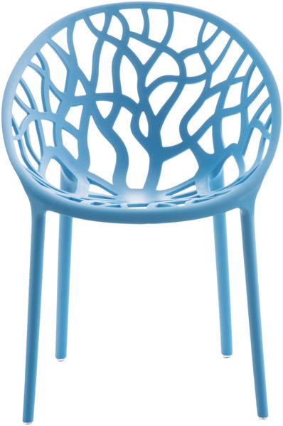 CLP 2er Set Gartenstühle Hope mit Lehne stapelbar wetterfest UV-beständig bis 150 kg,blau Bild 4