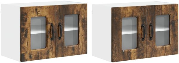 vidaXL Geschirrspülerfront Kalmar 2 pcs Geräucherte Eiche 884625 Bild 2