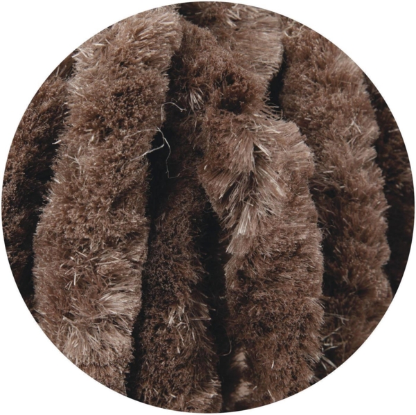 Flauschvorhang in Sondergröße - Türvorhang Breite: 140cm - Länge: 300cm, Braun Bild 8