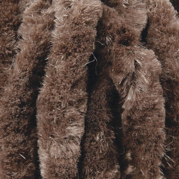 Flauschvorhang in Sondergröße - Türvorhang Breite: 140cm - Länge: 300cm, Braun Bild 4