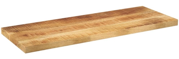 vidaXL Tischplatte 80x30x2,5 cm Rechteckig Raues Massivholz Mango 371295