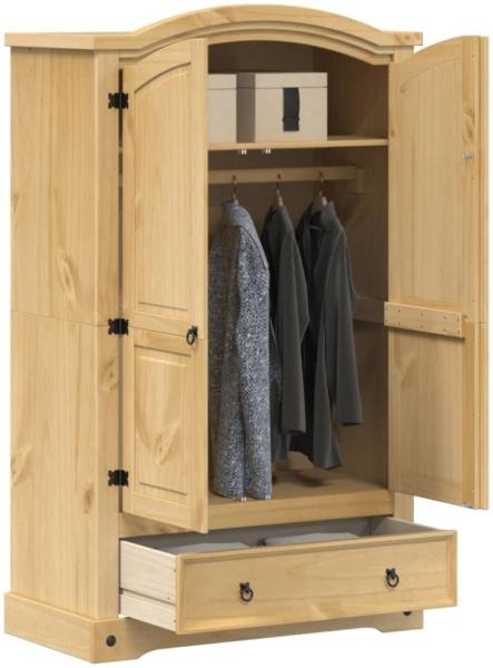 vidaXL Kleiderschrank Corona 101x52x170 cm Massivholz Kiefer 4005662