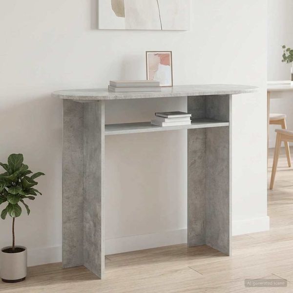 vidaXL Konsolentisch Betongrau 100 x 39,5 x 75 cm Holzwerkstoff 8001161