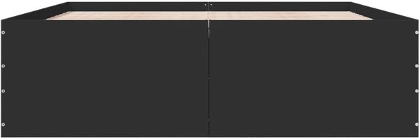 vidaXL Bettgestell Schwarz 160x200 cm Holzwerkstoff 3280910 Bild 4