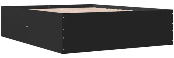 vidaXL Bettgestell Schwarz 160x200 cm Holzwerkstoff 3280910 Bild 6