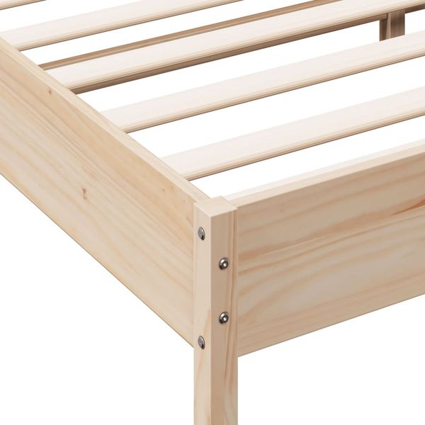 vidaXL Massivholzbett ohne Matratze 120x190 cm Kiefernholz 842722 Bild 7