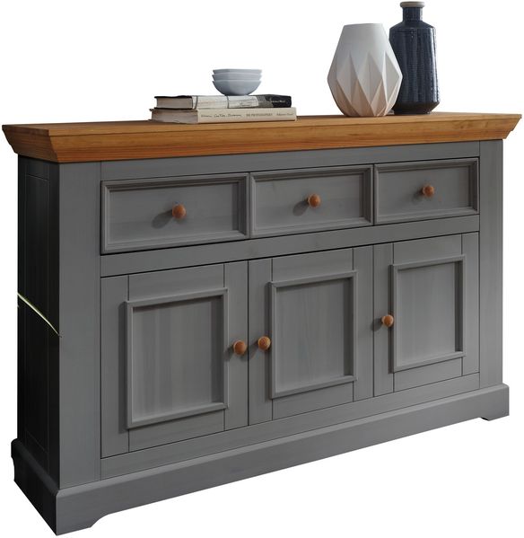Anrichte >WZ-0133< (BxHxT: 149x94x42 cm) in grau - 149x94x42 (BxHxT)