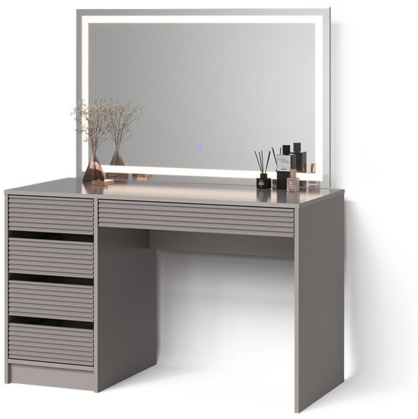 Livinity® Schminktisch Imola, Cashmere, 120 cm mit LED Beleuchtung