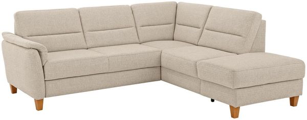 Home affaire Ecksofa Palmera L-Form, B: 236 cm, optional Bettfunktion & Bettkasten, Federkern
