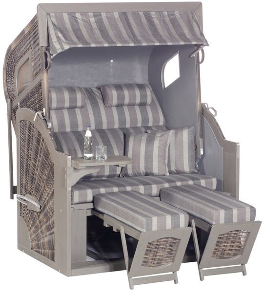 Sunny Smart Strandkorb 405 Z Comfort XL Pinie vintage-braun Stoff 1232