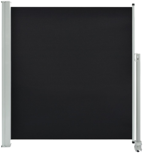 vidaXL Ausziehbare Seitenmarkise 140x300 cm Schwarz 45190
