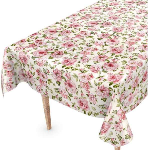 ANRO Tischdecke Wachstuchtischdecke Gartentischdecke Wachstischdecke (Einzelstück 1-tlg), Glatt 140x100cm wasserabweisend