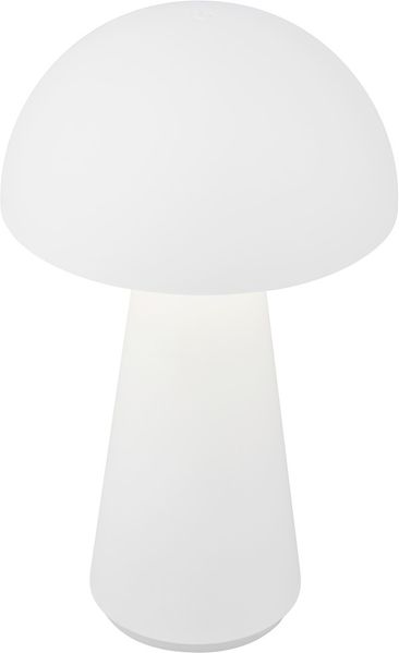 Briloner LED Akku-Tischleuchte Fungo weiß 28 x 16 cm warmweiß