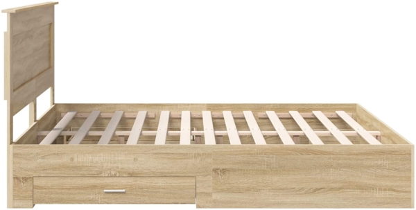 vidaXL Bettgestell mit Schubladen mit Kopfteil Holzwerkstoff 3410291 Bild 8