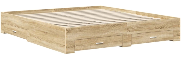 vidaXL Bettgestell mit Schubladen mit Kopfteil Holzwerkstoff 3410291 Bild 5