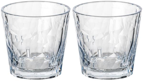 Koziol Superglas 250 ml Club No. 22 2er-Set crystal clear