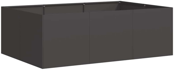 vidaXL Pflanzkübel Schwarz 120x80x40 cm Stahl 860745