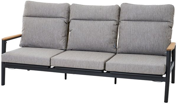 Gartensofa MONDO Latea / MONDO Latea, Aluminium, Grau, 86 x 92 x 213 cm
